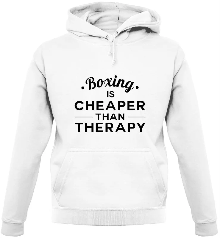 Boxing Is Cheaper Than Therapy Unisex Hoodie Oversized Hoodie Comfort Casual