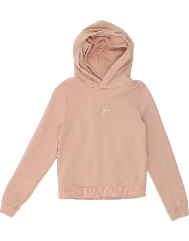 CALVIN KLEIN JEANS Girls Crop Hoodie Jumper 15-16 Years Pink Cotton Hoodie with High-Low Hem Asymmetrical Trendy CALVIN KLEIN JEANS Girls Crop Hoodie Jumper 15-16 Years Pink Cotton Hoodie with High-Low Hem Asymmetrical Trendy