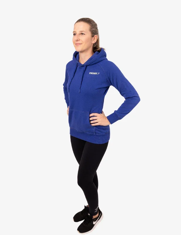 Crest Pullover Hoodie Indigo Short Sleeve Top