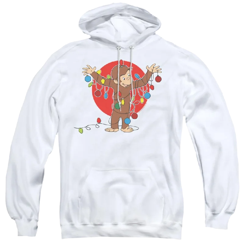 Curious George Lights - Pullover Hoodie Saggy Sleeve Comfort