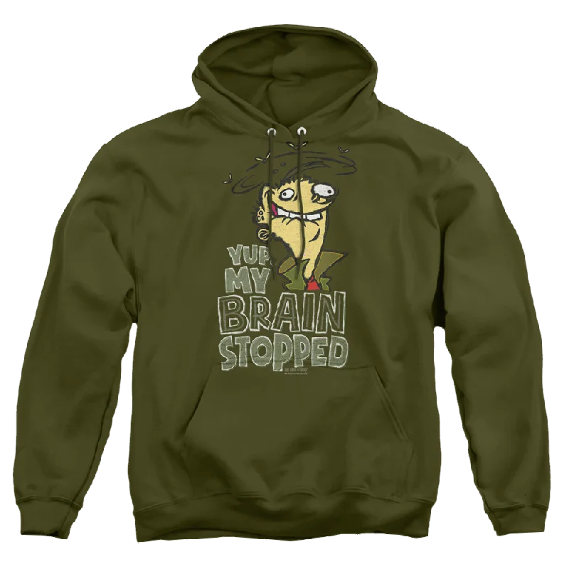 Ed, Edd n Eddy Brain Dead Ed - Pullover Hoodie Slit Sleeve Stylish