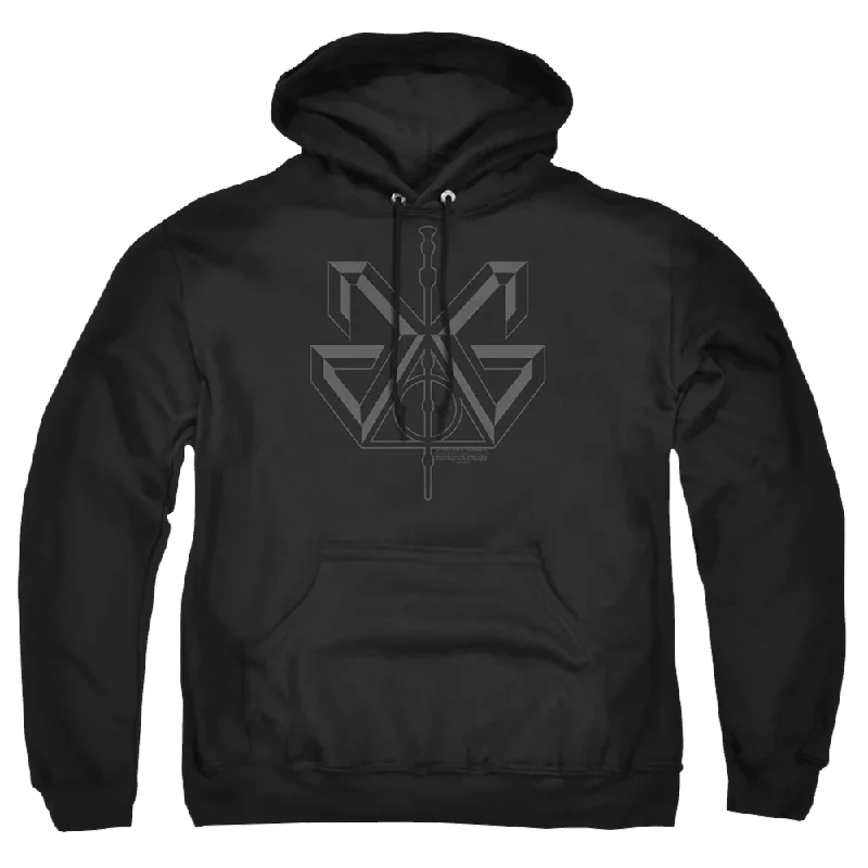 Fantastic Beasts And The Crimes Of Grindlewald Grindelwald Sigil - Pullover Hoodie Faux Fur Trim Fantastic Beasts And The Crimes Of Grindlewald Grindelwald Sigil - Pullover Hoodie Faux Fur Trim