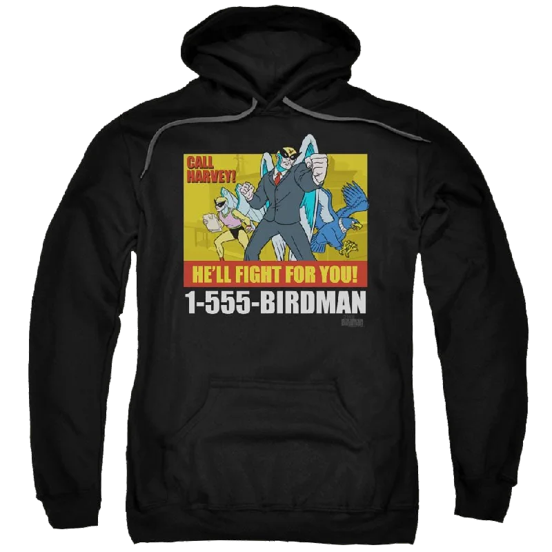 Harvey Birdman Birdman Ad - Pullover Hoodie Blouson Sleeve Pullover