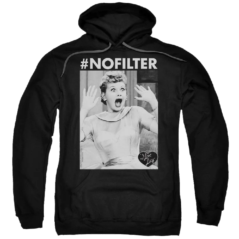I Love Lucy No Filter - Pullover Hoodie Button Front Sweater
