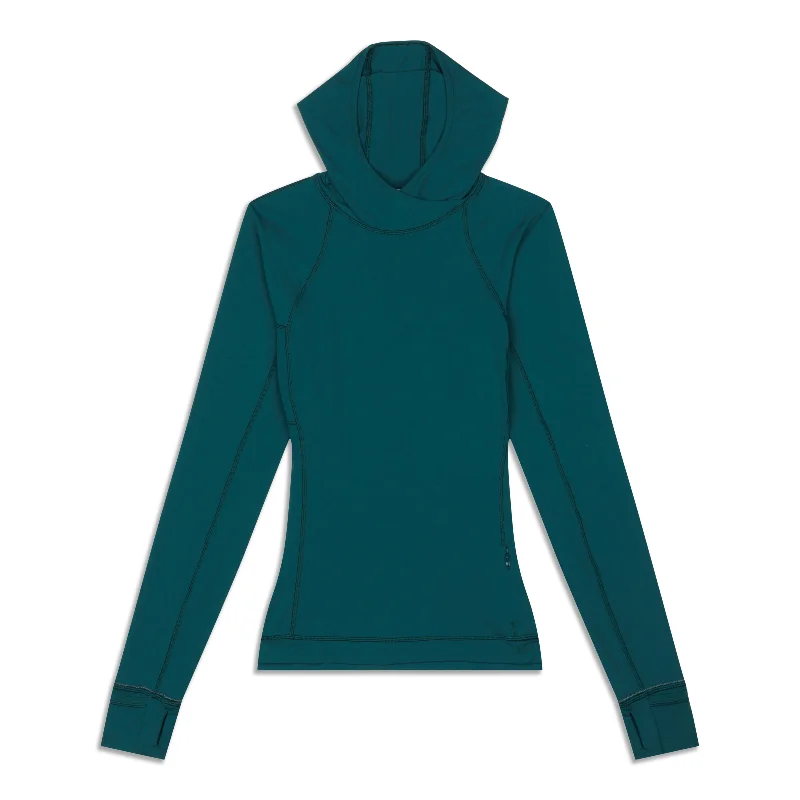 It's Rulu™ Run Long Sleeve Hoodie - Resale Hoodie with High Neck Warm Protective