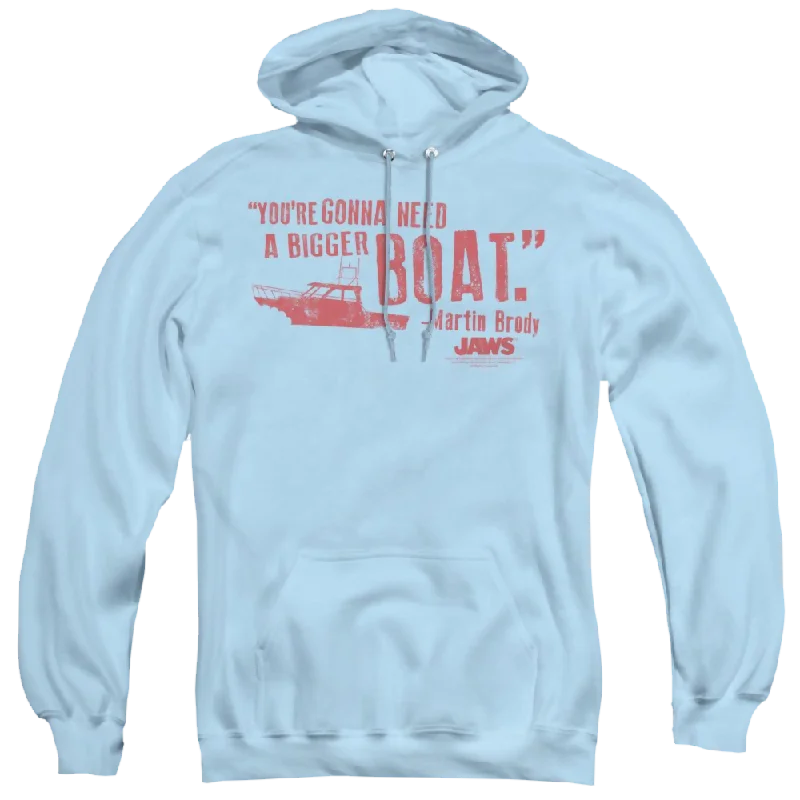 Jaws Bigger Boat - Pullover Hoodie One Shoulder Top