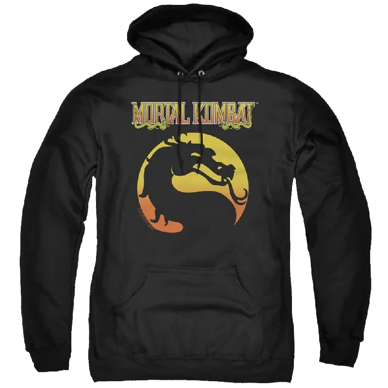 Mortal Kombat Logo - Pullover Hoodie Kimono Neck Pullover