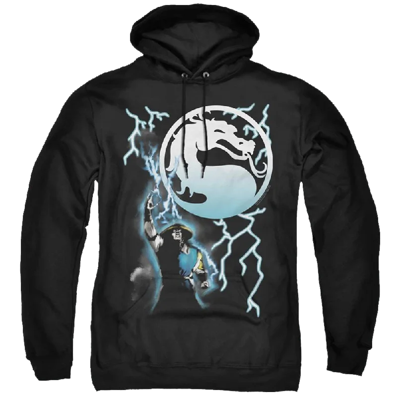 Mortal Kombat Raiden - Pullover Hoodie Keyhole Neck Pullover