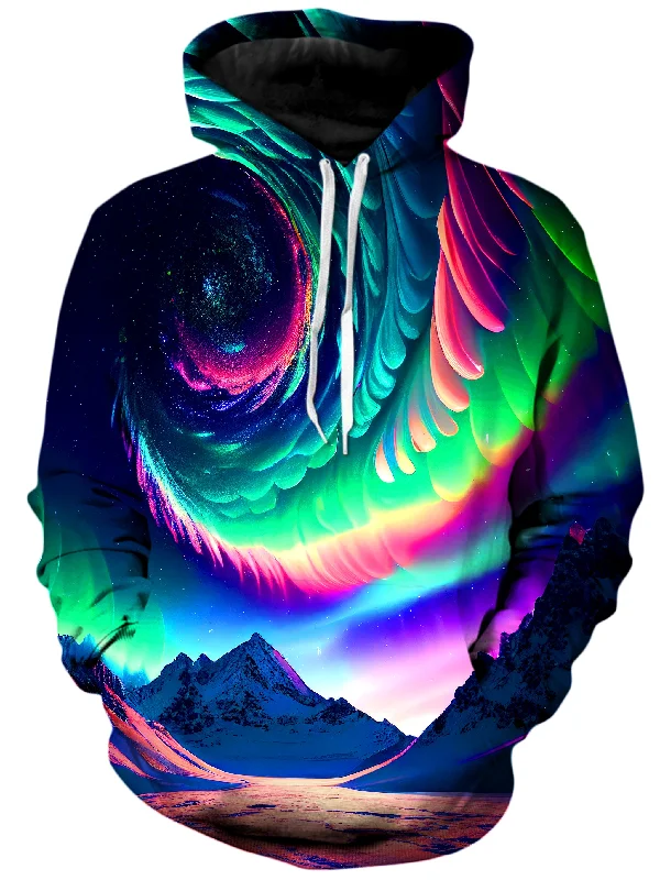 Northern Lights II Unisex Hoodie Hoodie with Applique Textured Unique
