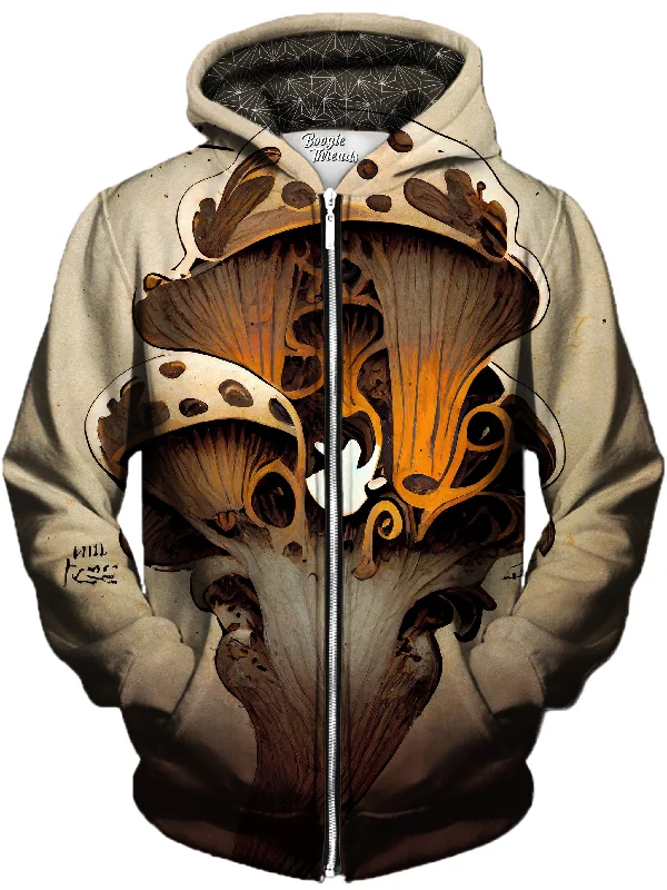 Putrid Miracle Unisex Zip-Up Hoodie Hoodie with Batwing Sleeves Loose Dramatic