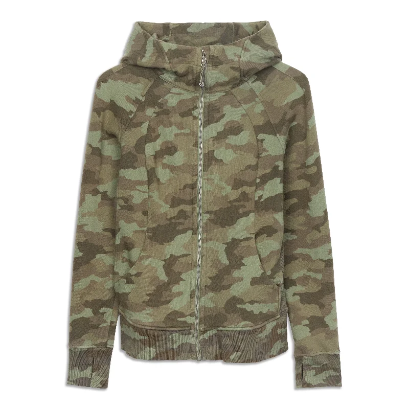 Scuba Hoodie - Resale Hoodie with High-Low Hem Asymmetrical Trendy