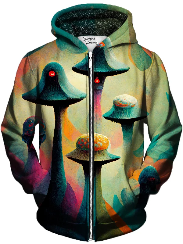 Servant Unisex Zip-Up Hoodie Hoodie with Drop Shoulder Relaxed Streetwear
