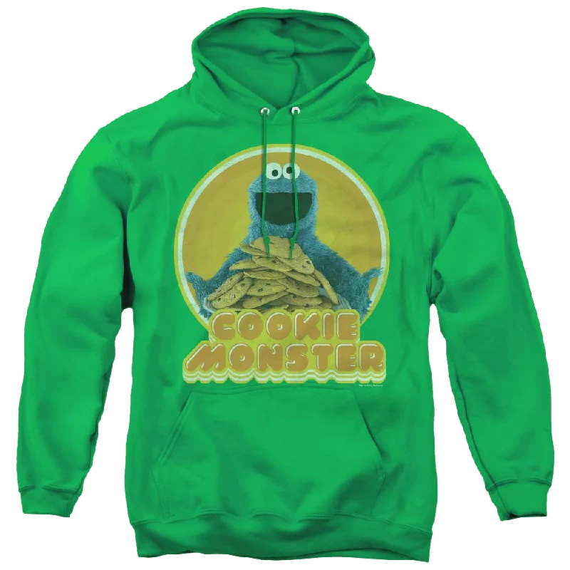 Sesame Street Cookie Iron On - Pullover Hoodie Jewel Neck Pullover