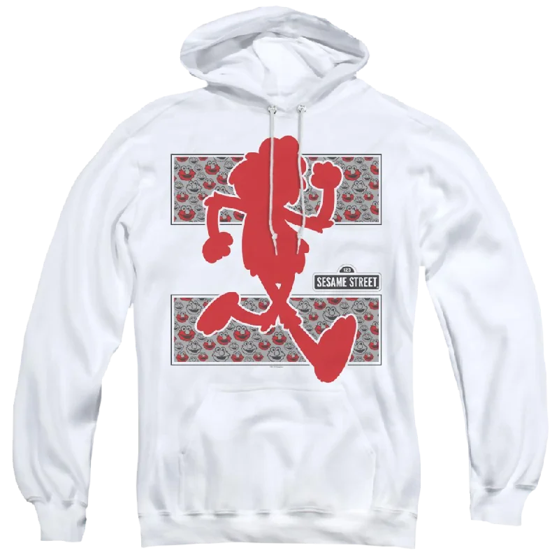 Sesame Street Elmo Runs - Pullover Hoodie Boxy Neck Sweater