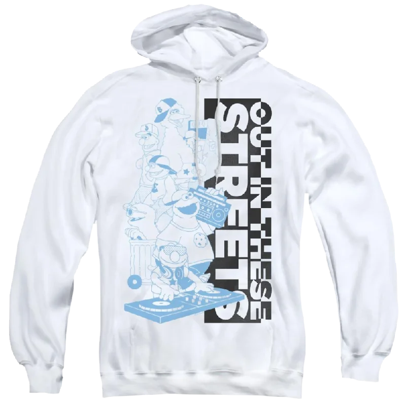 Sesame Street Out In These Streets - Pullover Hoodie Bardot Neck Top