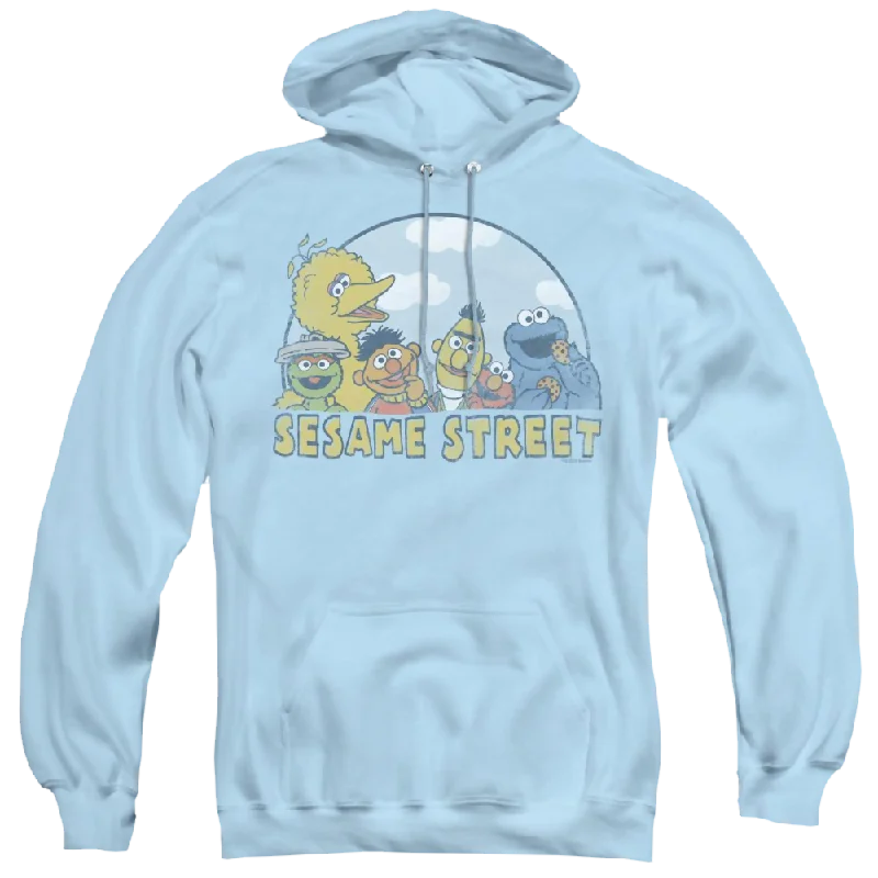 Sesame Street Sesame Group - Pullover Hoodie Halter Neck Top