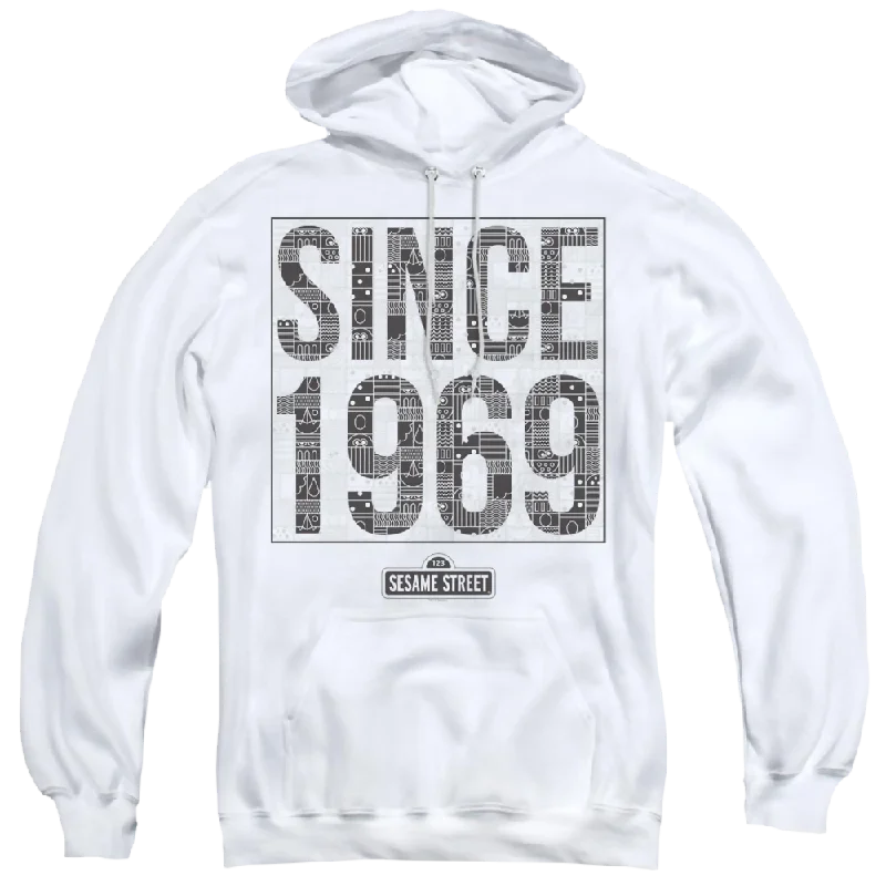 Sesame Street Since 1969 Pattern - Pullover Hoodie Cowl Neck Pullover