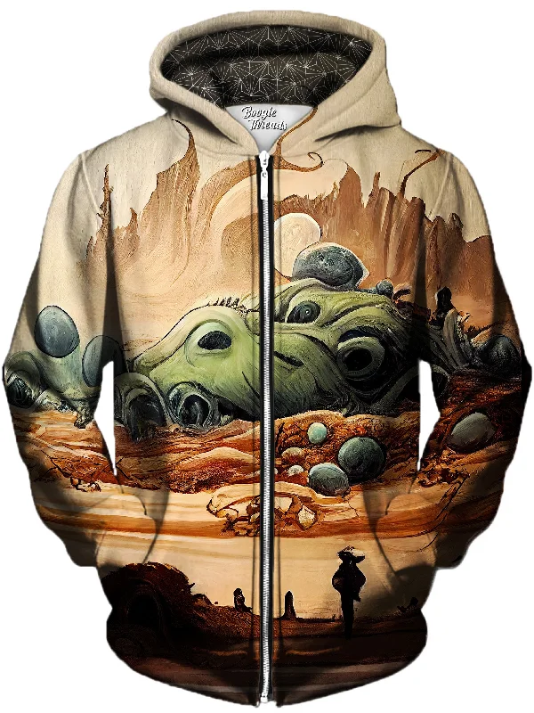 Shadow Of Passion Unisex Zip-Up Hoodie Hoodie with Hidden Zipper Minimalist Clean