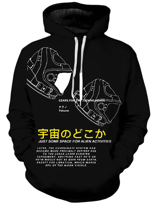 Space Man Unisex Hoodie Hoodie with Hem Frayed Vintage Worn