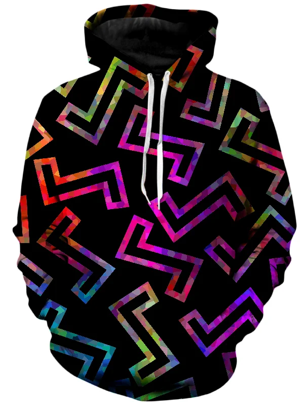 Sparkle Geometric Unisex Hoodie Zip Hoodie Drawstring Kangaroo Pocket