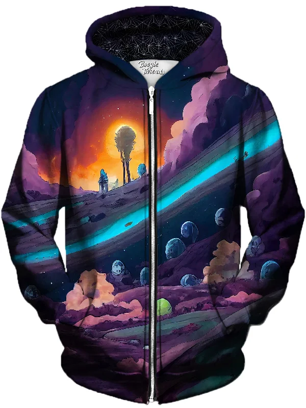 Spirited Defeat Unisex Zip-Up Hoodie Hoodie with Thumb Holes Functional Cozy