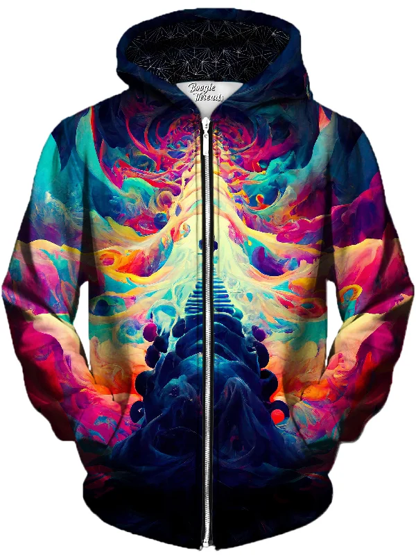 Striking Spirits Unisex Zip-Up Hoodie Hoodie with Elastic Waist Stretchable Comfortable Striking Spirits Unisex Zip-Up Hoodie Hoodie with Elastic Waist Stretchable Comfortable