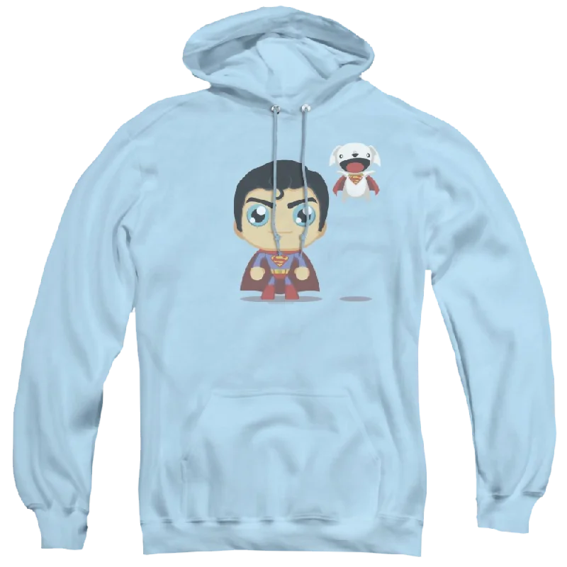 Superman Cute Superman - Pullover Hoodie Shawl Collar Sweater