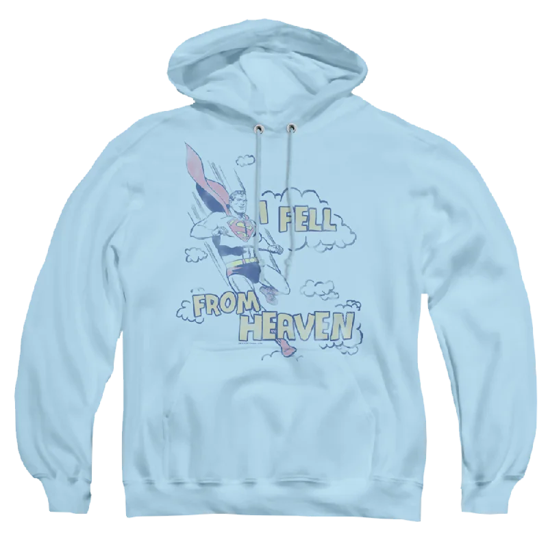 Superman I Fell - Pullover Hoodie Ruffle Neck Pullover