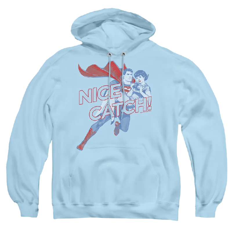 Superman Nice Catch - Pullover Hoodie One Shoulder Top