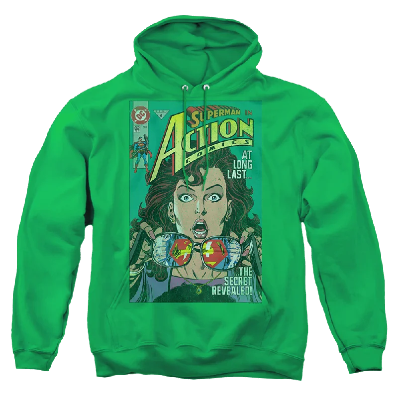 Superman Secret Revealed - Pullover Hoodie Square Neck Pullover