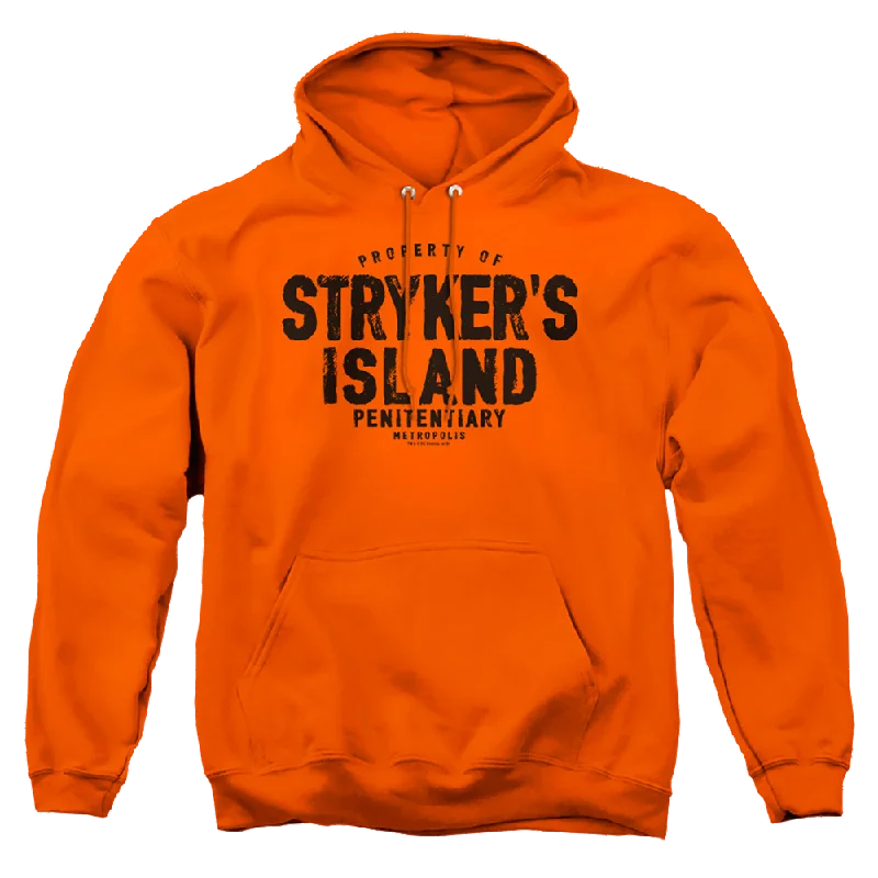 Superman Strykers Island - Pullover Hoodie Notched Neck Pullover