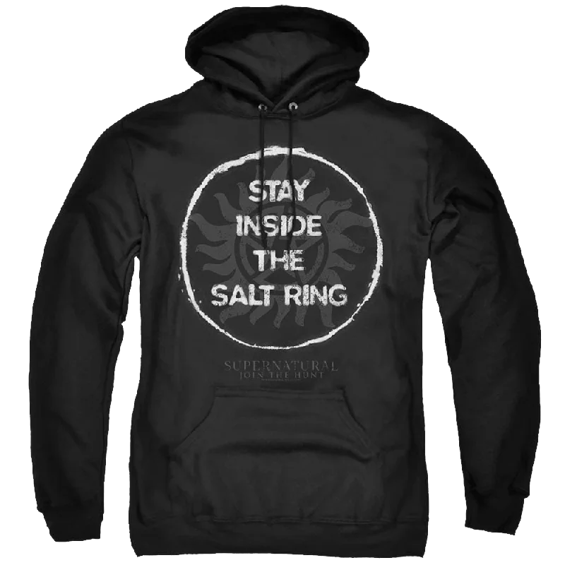 Supernatural Stay Inside The Salt Ring - Pullover Hoodie Slouchy Comfort Pullover