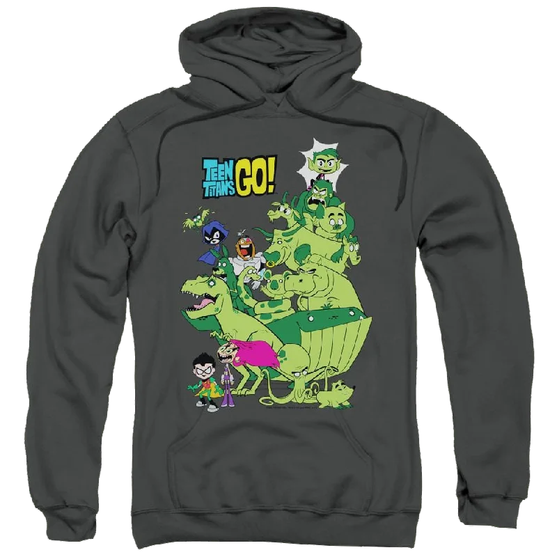 Teen Titans Go Beast Boy Stack Pullover Hoodie Hoodie with Pastel Soft Subtle