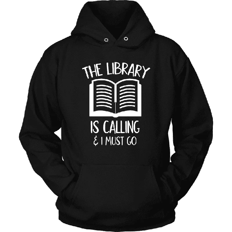 "The library" Hoodie Hoodie with Puffed Sleeves Voluminous Trendy