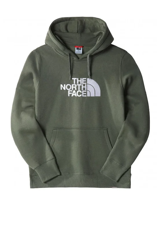 The North Face Womens Drew Peak Hoodie, Thyme Hoodie with Metallic Shiny Futuristic