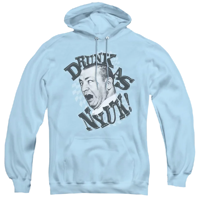 Three Stooges, The Drunk - Pullover Hoodie Short Puff Sleeve