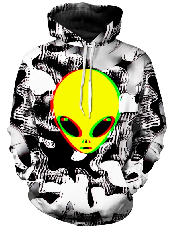 Trippy Alien Unisex Hoodie Hoodie with Print Artistic Unique