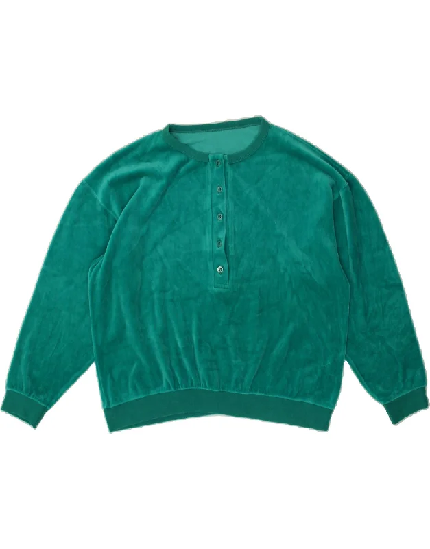 VINTAGE Womens Oversized Sweatshirt Jumper UK 18 XL Green Hoodie with Rhinestones Sparkly Elegant VINTAGE Womens Oversized Sweatshirt Jumper UK 18 XL Green Hoodie with Rhinestones Sparkly Elegant