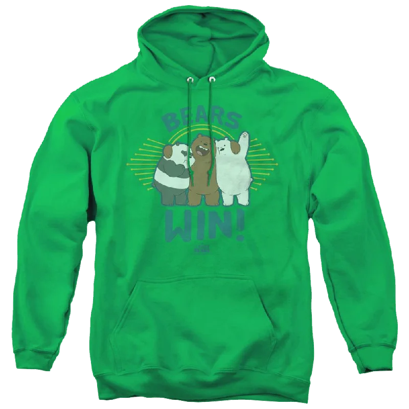 We Bare Bears Bears Win - Pullover Hoodie Flare Sleeve Stylish