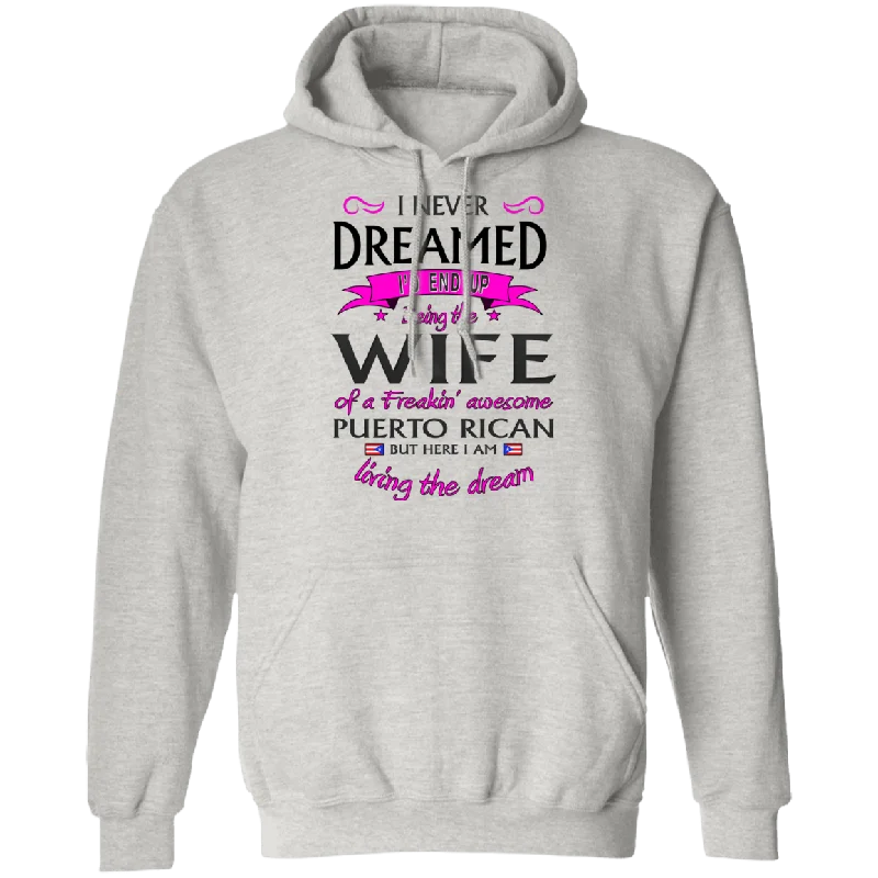 WIFE of Awesome PR Pullover Hoodie Open Neck Pullover
