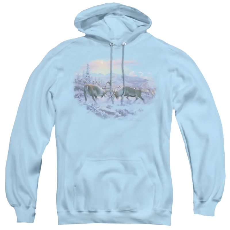 Wild Wings Battling Bulls - Pullover Hoodie Keyhole Neck Pullover