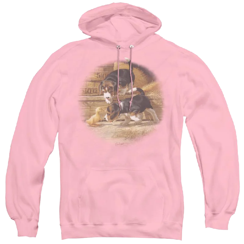 Wild Wings Getting Acquainted - Pullover Hoodie Port Neck Pullover