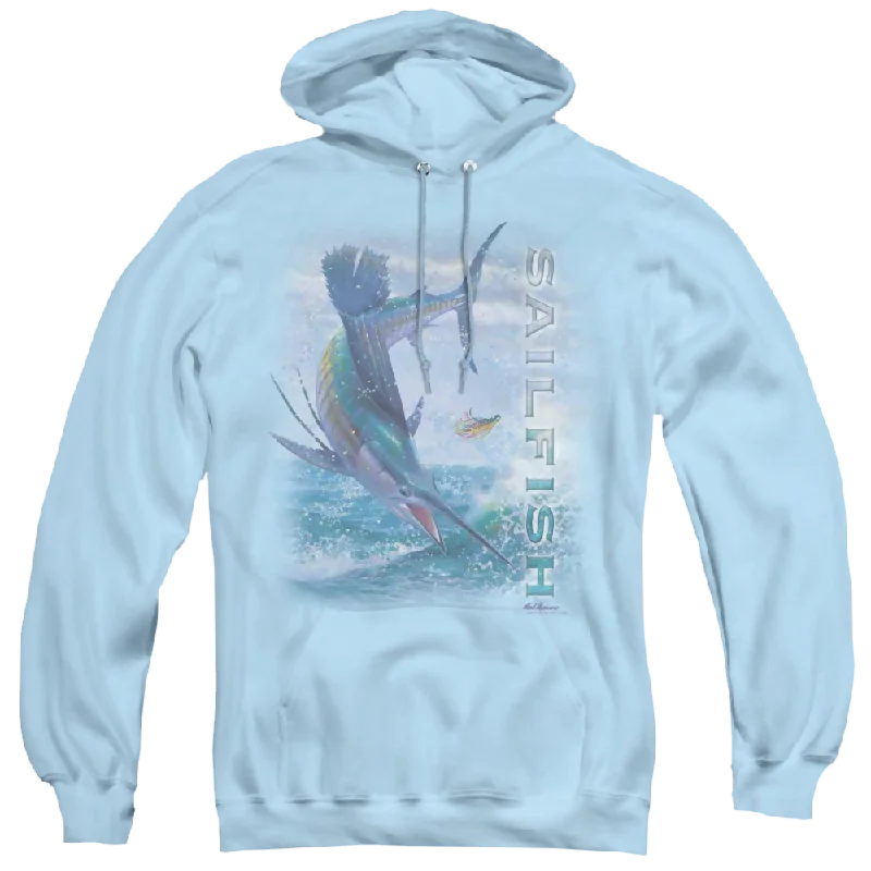 Wild Wings Leaping Sailfish - Pullover Hoodie Halter Neck Top