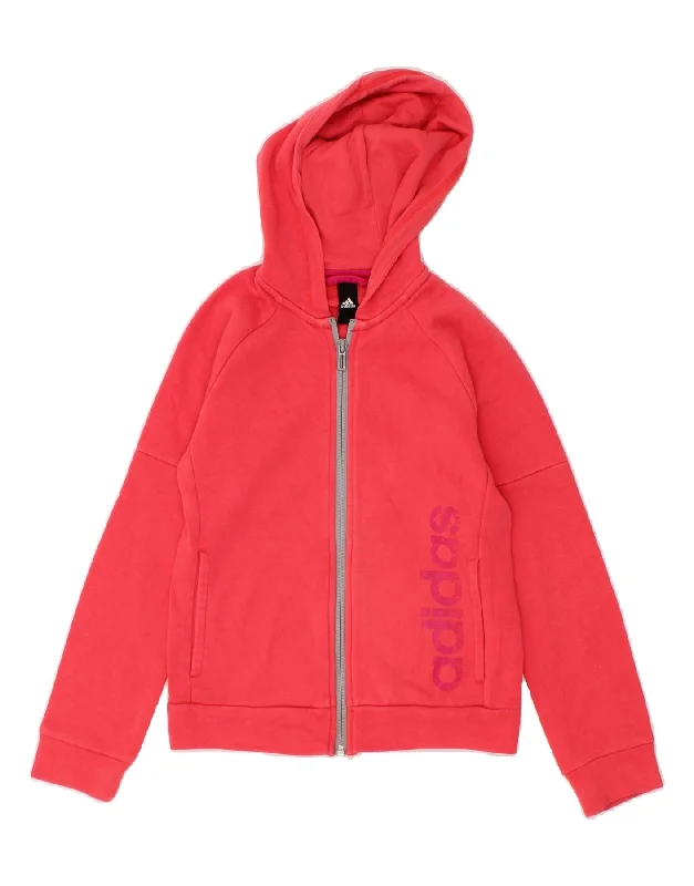 ADIDAS Girls Graphic Zip Hoodie Sweater 9-10 Years Pink Cotton Plaid Sweater Polka Dot Checkered ADIDAS Girls Graphic Zip Hoodie Sweater 9-10 Years Pink Cotton Plaid Sweater Polka Dot Checkered