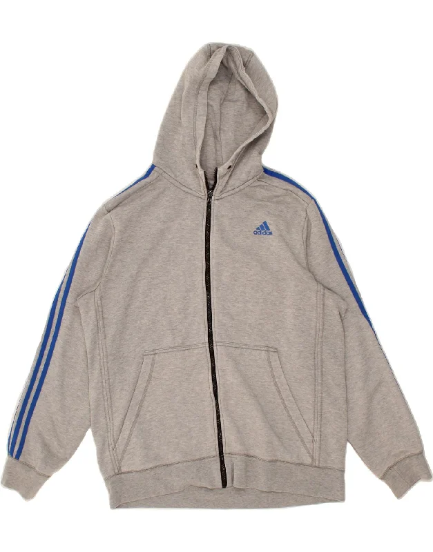 ADIDAS Mens Climalite Zip Hoodie Sweater XL Grey Polyester Layered Multi-layer Single Layer ADIDAS Mens Climalite Zip Hoodie Sweater XL Grey Polyester Layered Multi-layer Single Layer