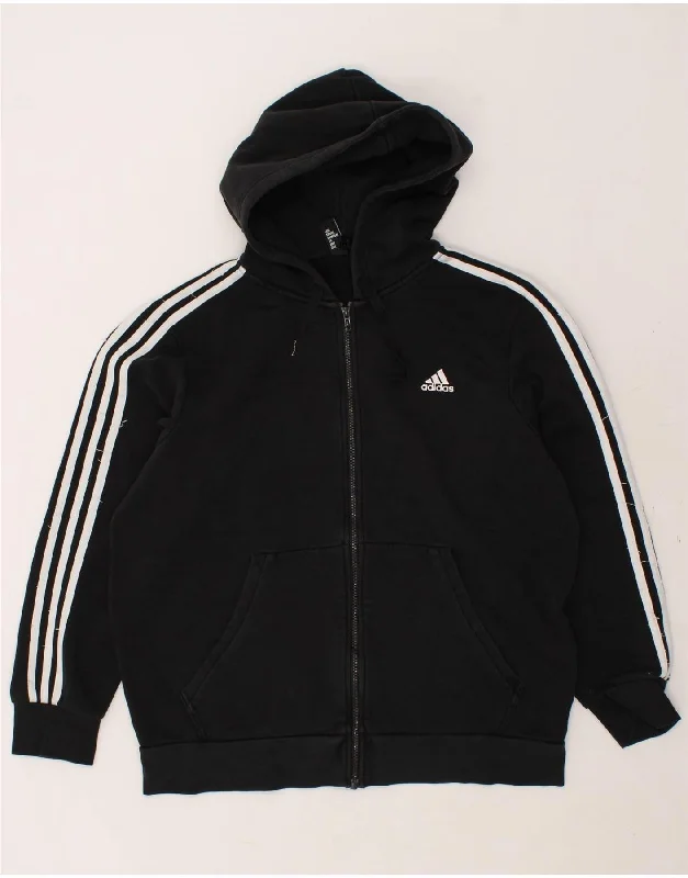 ADIDAS Mens Zip Hoodie Sweater XL Black Cotton Denim Fabric Leather Fabric Suede Fabric ADIDAS Mens Zip Hoodie Sweater XL Black Cotton Denim Fabric Leather Fabric Suede Fabric