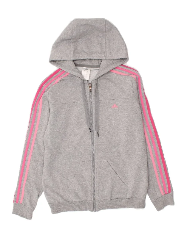 ADIDAS Womens Climalite Zip Hoodie Sweater UK 8/10 Small Grey Cotton Spandex Rayon Corduroy ADIDAS Womens Climalite Zip Hoodie Sweater UK 8/10 Small Grey Cotton Spandex Rayon Corduroy