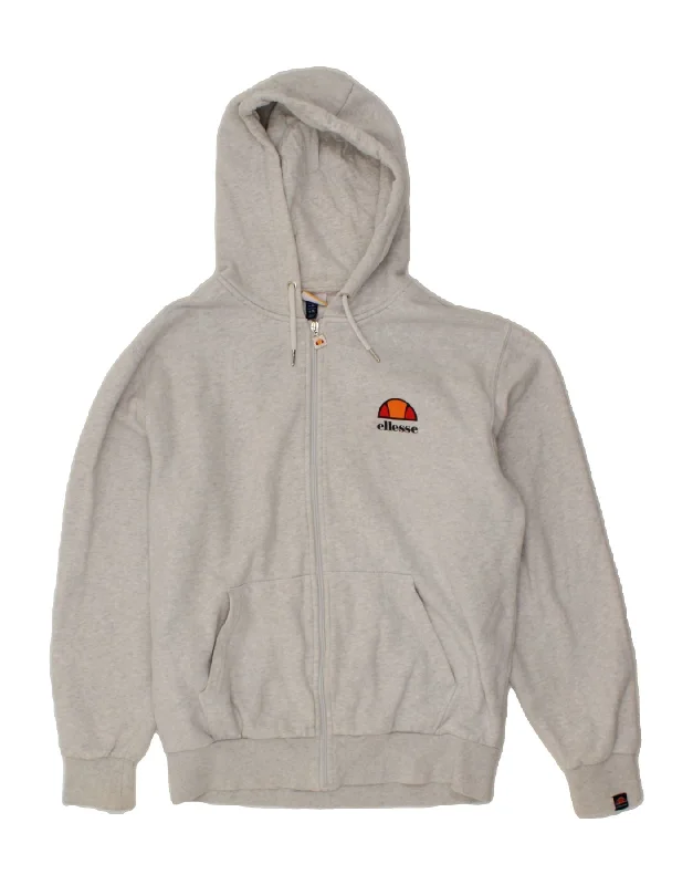 ELLESSE Mens Zip Hoodie Sweater XL Grey Cotton Spandex Blend Rayon Blend Denim Blend ELLESSE Mens Zip Hoodie Sweater XL Grey Cotton Spandex Blend Rayon Blend Denim Blend