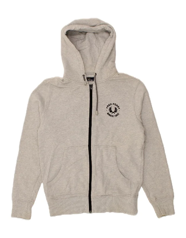 FRED PERRY Mens Zip Hoodie Sweater Medium Grey Cotton Hooded Sweater Collared Sweater Shawl Collar FRED PERRY Mens Zip Hoodie Sweater Medium Grey Cotton Hooded Sweater Collared Sweater Shawl Collar