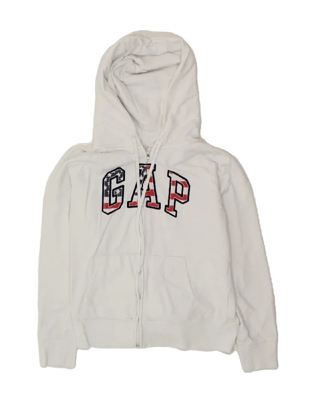 GAP Womens Oversized Graphic Zip Hoodie Sweater UK 10 Small White Cotton Satin Fabric Silk Fabric Chiffon Fabric GAP Womens Oversized Graphic Zip Hoodie Sweater UK 10 Small White Cotton Satin Fabric Silk Fabric Chiffon Fabric